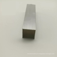 Perfil de alumínio extrudado de tubo quadrado personalizado